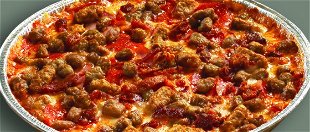 Order Crustless 9" Ken's Six Meat Pizza food online from Mazzio's Italian Eatery store, Sedalia on bringmethat.com