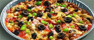 Order Crustless 9" Combo Pizza food online from Mazzio's Italian Eatery store, Sedalia on bringmethat.com